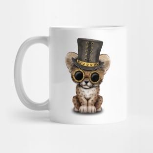 Steampunk Baby Cheetah Cub Mug